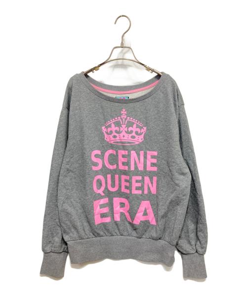 igusa（イグサ）igusa (イグサ) SCENE QUEEN ERA SWEATSHIRT グレー サイズ:OSの古着・服飾アイテム
