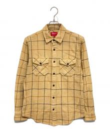 SUPREME（シュプリーム）の古着「Heavyweight Flannel Windowpane Shirt」｜ブラウン