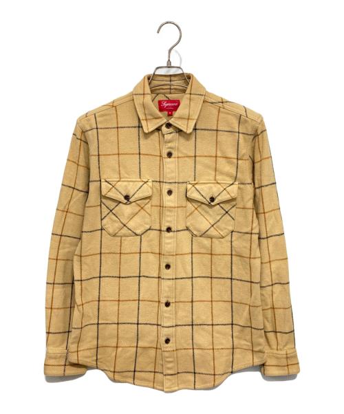 SUPREME（シュプリーム）Supreme (シュプリーム) Heavyweight Flannel Windowpane Shirt ブラウン サイズ:Sの古着・服飾アイテム