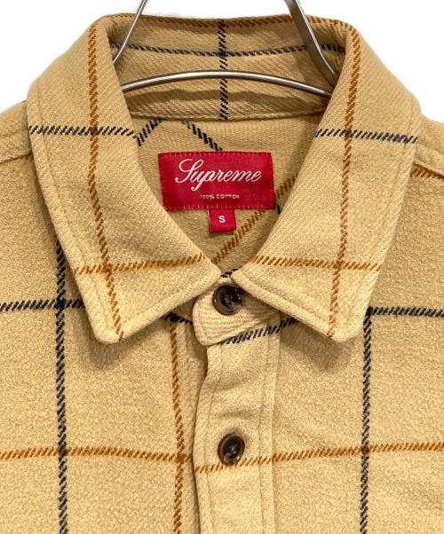 SUPREME（シュプリーム）Supreme (シュプリーム) Heavyweight Flannel Windowpane Shirt ブラウン サイズ:Sの古着・服飾アイテム