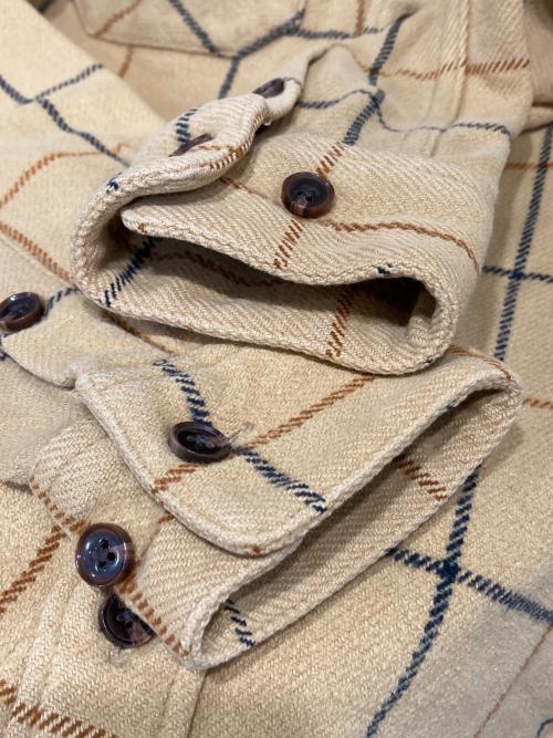SUPREME（シュプリーム）Supreme (シュプリーム) Heavyweight Flannel Windowpane Shirt ブラウン サイズ:Sの古着・服飾アイテム