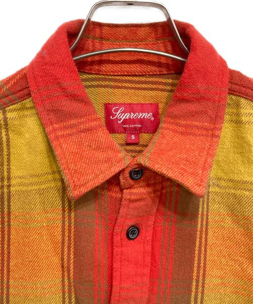 SUPREME（シュプリーム）Supreme (シュプリーム) Heavyweight Flannel Shirt オレンジ サイズ:Sの古着・服飾アイテム
