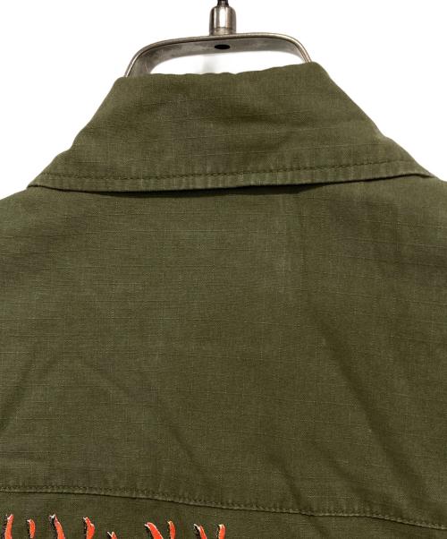 WACKO MARIA（ワコマリア）WACKO MARIA (ワコマリア) NECK FACE (ネック・フェイス) ファティーグジャケット グリーン サイズ:Sの古着・服飾アイテム