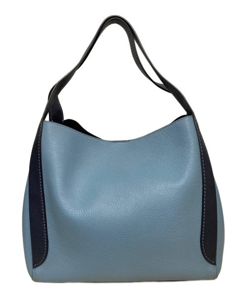 COACH（コーチ）COACH (コーチ) ハドリーホーボーカラーブロックトートバッグ ブルー サイズ:-の古着・服飾アイテム