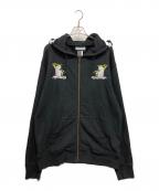 FACETASMファセッタズム）の古着「SKA ZIP-UP SWEAT」｜ブラック