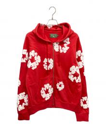 Denim Tears（デニムティアーズ）の古着「Wreath Zip Hoodie」｜レッド