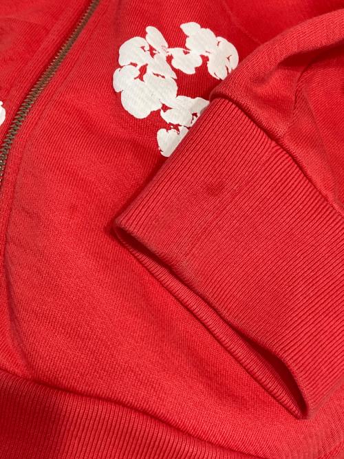 Denim Tears（デニムティアーズ）Denim Tears (デニムティアーズ) Wreath Zip Hoodie レッド サイズ:Mの古着・服飾アイテム