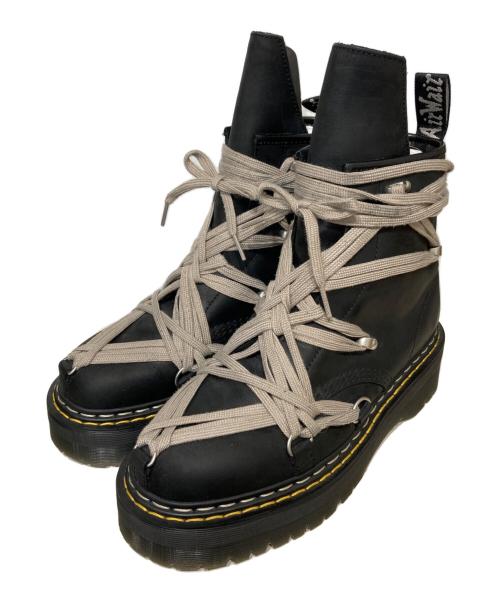 Dr.Martens（ドクターマーチン）Dr.Martens (ドクターマーチン) RICK OWENS (リックオウエンス) Quad Sole Mega Lace Boot ブラック サイズ:9の古着・服飾アイテム