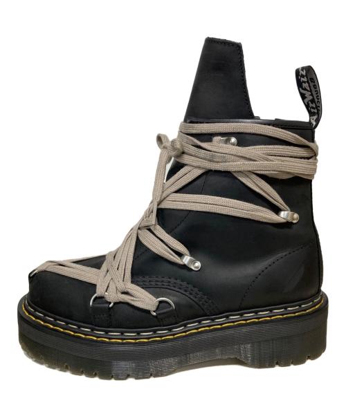 Dr.Martens（ドクターマーチン）Dr.Martens (ドクターマーチン) RICK OWENS (リックオウエンス) Quad Sole Mega Lace Boot ブラック サイズ:9の古着・服飾アイテム