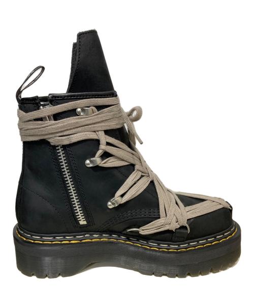 Dr.Martens（ドクターマーチン）Dr.Martens (ドクターマーチン) RICK OWENS (リックオウエンス) Quad Sole Mega Lace Boot ブラック サイズ:9の古着・服飾アイテム