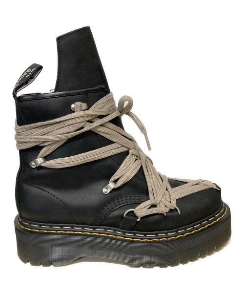 Dr.Martens（ドクターマーチン）Dr.Martens (ドクターマーチン) RICK OWENS (リックオウエンス) Quad Sole Mega Lace Boot ブラック サイズ:9の古着・服飾アイテム