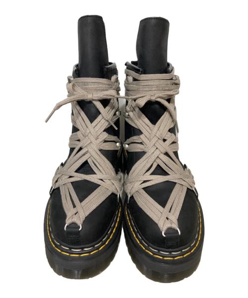 Dr.Martens（ドクターマーチン）Dr.Martens (ドクターマーチン) RICK OWENS (リックオウエンス) Quad Sole Mega Lace Boot ブラック サイズ:9の古着・服飾アイテム