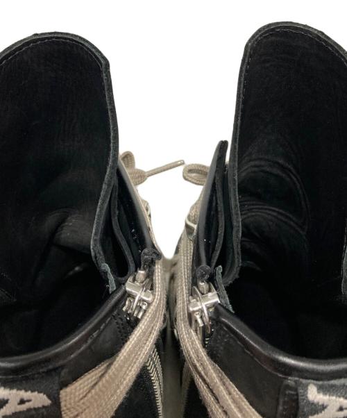 Dr.Martens（ドクターマーチン）Dr.Martens (ドクターマーチン) RICK OWENS (リックオウエンス) Quad Sole Mega Lace Boot ブラック サイズ:9の古着・服飾アイテム
