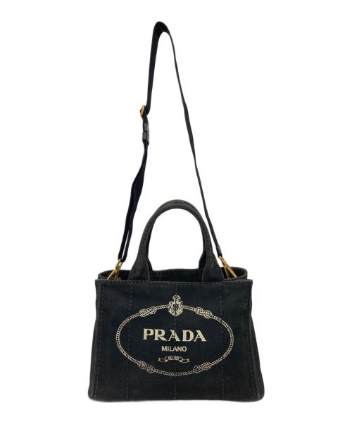 PRADA（プラダ）PRADA (プラダ) カナパ 2WAYバッグ ブラックの古着・服飾アイテム