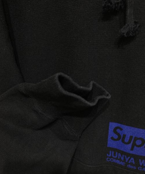 SUPREME（シュプリーム）SUPREME (シュプリーム) COMME des GARCONS JUNYA WATANABE MAN (コム デ ギャルソン ジュンヤ ワタナベ マン) Hooded Sweatshirt ブラック サイズ:Mの古着・服飾アイテム