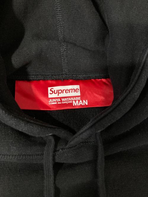 SUPREME（シュプリーム）SUPREME (シュプリーム) COMME des GARCONS JUNYA WATANABE MAN (コム デ ギャルソン ジュンヤ ワタナベ マン) Hooded Sweatshirt ブラック サイズ:Mの古着・服飾アイテム
