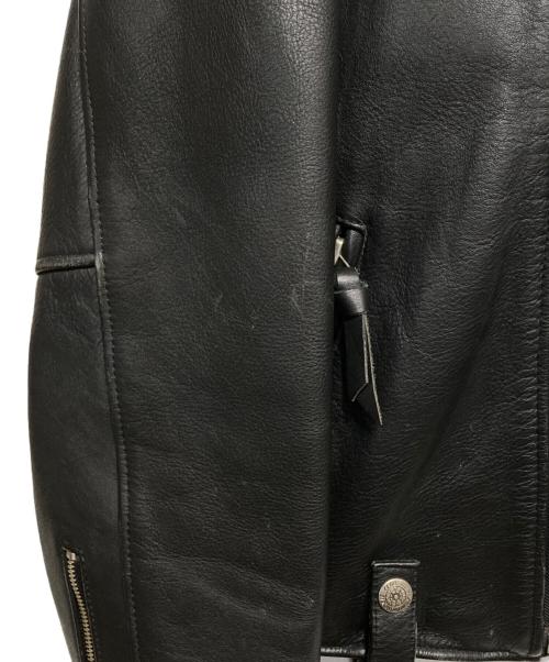 AVIREX（アヴィレックス）AVIREX (アヴィレックス) ダブルレザージャケット ブラック サイズ:Sの古着・服飾アイテム