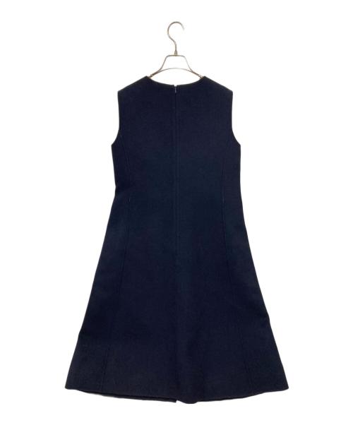 'S Max Mara（エスマックスマーラ）'S Max Mara (エスマックスマーラ) クチートアマーノノースリーブワンピース ネイビー サイズ:42の古着・服飾アイテム