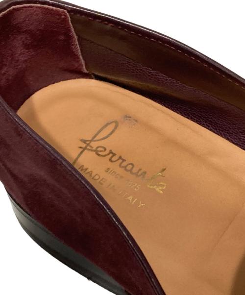 Ferrante（フェランテ）FERRANTE (フェランテ) スウェードビットローファー レッド サイズ:5 1/2の古着・服飾アイテム