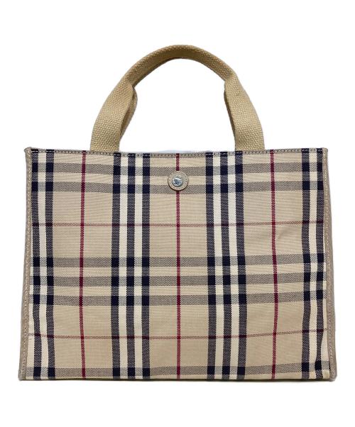 BURBERRY LONDON（バーバリーロンドン）BURBERRY LONDON (バーバリーロンドン) ノバチェックキャンバストートバッグ ベージュ サイズ:-の古着・服飾アイテム