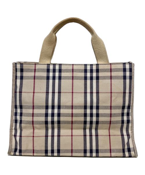 BURBERRY LONDON（バーバリーロンドン）BURBERRY LONDON (バーバリーロンドン) ノバチェックキャンバストートバッグ ベージュ サイズ:-の古着・服飾アイテム