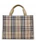 BURBERRY LONDON（バーバリーロンドン）の古着「ノバチェックキャンバストートバッグ」｜ベージュ