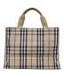 BURBERRY LONDON (バーバリーロンドン) ノバチェックキャンバストートバッグ ベージュ サイズ:-：10000円