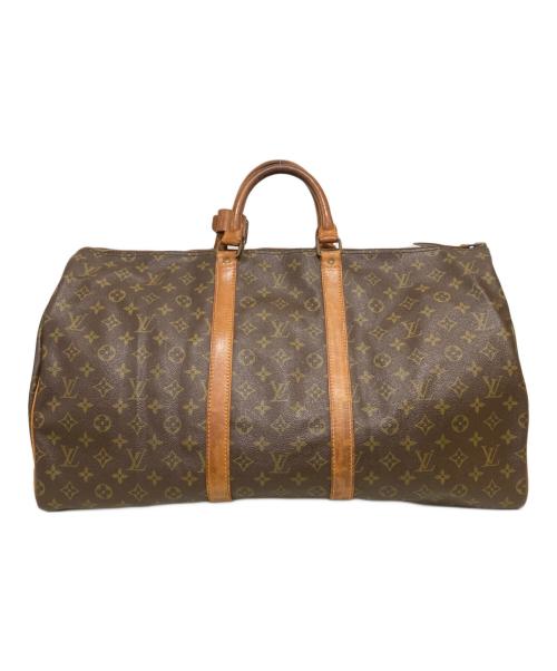 LOUIS VUITTON（ルイ ヴィトン）LOUIS VUITTON (ルイ ヴィトン) キーポル55 トラベルバッグ ブラウンの古着・服飾アイテム