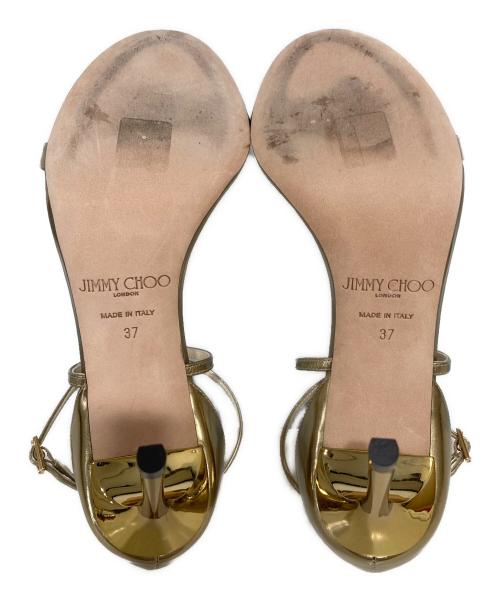 JIMMY CHOO（ジミーチュウ）JIMMY CHOO (ジミーチュウ) ヒールパンプス ゴールド サイズ:37の古着・服飾アイテム