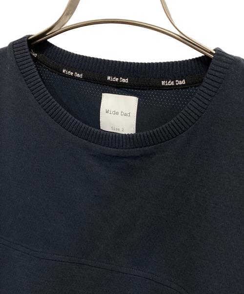 WIDE DAD（ワイド ダット）Wide dad (ワイド ダット) BREEZY TECH LONG-SLEEVE T-SHIRTS ネイビー サイズ:2の古着・服飾アイテム