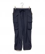 SEESEEシーシー）の古着「ナイロンカーゴパンツ」｜ネイビー