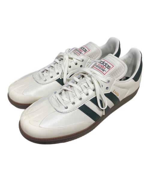 adidas（アディダス）adidas (アディダス) A BATHING APE (アベイシングエイプ) ローカットスニーカー ホワイト×グリーン サイズ:27.5の古着・服飾アイテム