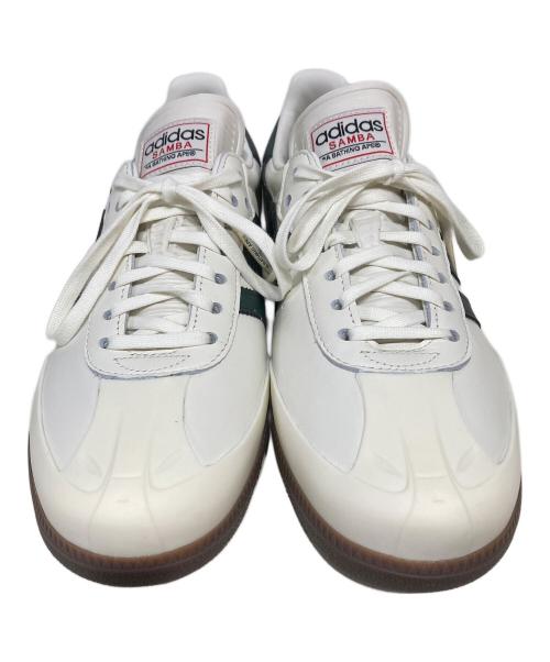 adidas（アディダス）adidas (アディダス) A BATHING APE (アベイシングエイプ) ローカットスニーカー ホワイト×グリーン サイズ:27.5の古着・服飾アイテム