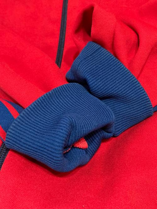 adidas（アディダス）adidas (アディダス) トラックジャケット レッド×ネイビー サイズ:4の古着・服飾アイテム