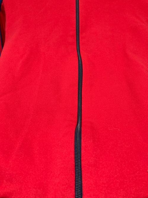 adidas（アディダス）adidas (アディダス) トラックジャケット レッド×ネイビー サイズ:4の古着・服飾アイテム