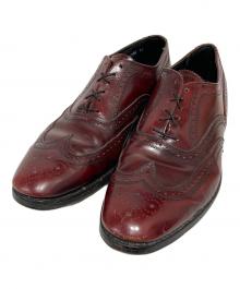 Florsheim（フローシャイム）の古着「内羽根 レザーウイングチップシューズ」｜ブラウン