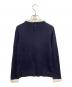 MACKINTOSH PHILOSOPHY (マッキントッシュ フィロソフィー) クレリックカラーニット ネイビー サイズ:38：5000円
