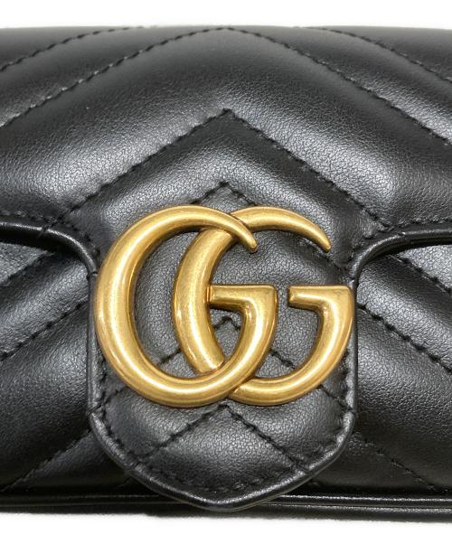 GUCCI（グッチ）GUCCI (グッチ) チェーンショルダーバッグ ブラック サイズ:-の古着・服飾アイテム
