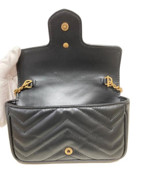 GUCCI（グッチ）GUCCI (グッチ) チェーンショルダーバッグ ブラック サイズ:-の古着・服飾アイテム