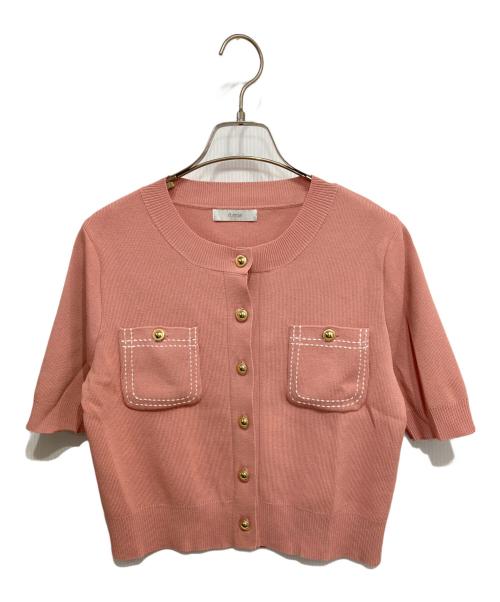 AMIE（アミ）amie (アミ) ステッチニットSETUP ピンク サイズ:Mの古着・服飾アイテム
