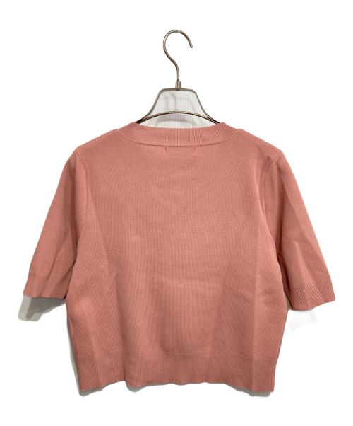 AMIE（アミ）amie (アミ) ステッチニットSETUP ピンク サイズ:Mの古着・服飾アイテム