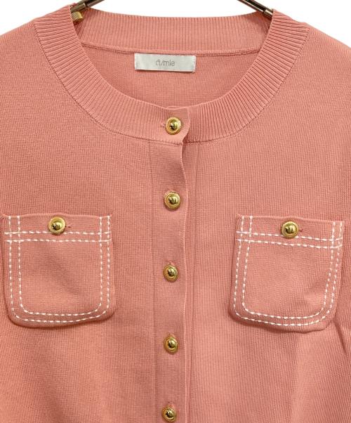 AMIE（アミ）amie (アミ) ステッチニットSETUP ピンク サイズ:Mの古着・服飾アイテム