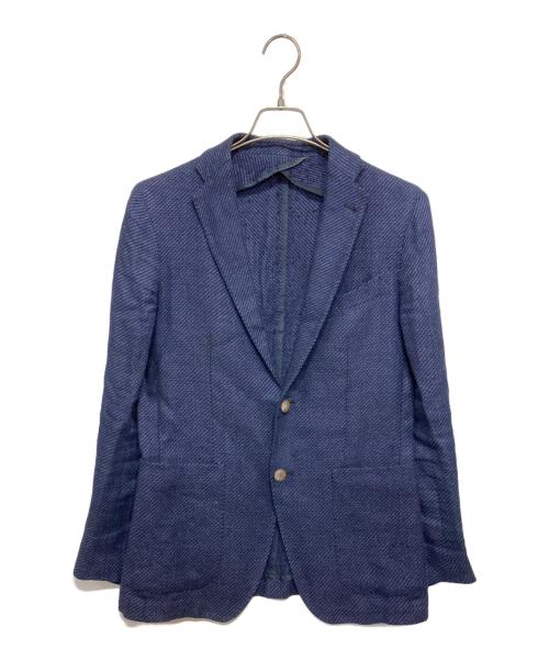 TAGLIATORE（タリアトーレ）TAGLIATORE (タリアトーレ) リネンウールテーラードジャケット ネイビー サイズ:46/Rの古着・服飾アイテム