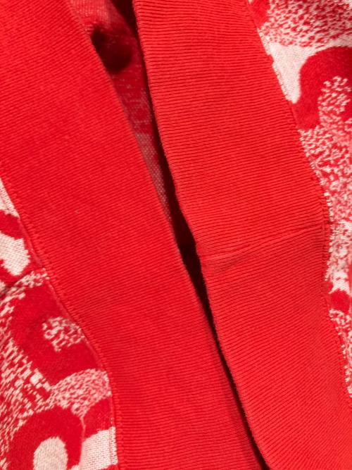 SUPREME（シュプリーム）Supreme (シュプリーム) Scatter Text Crewneck レッド サイズ:Mの古着・服飾アイテム