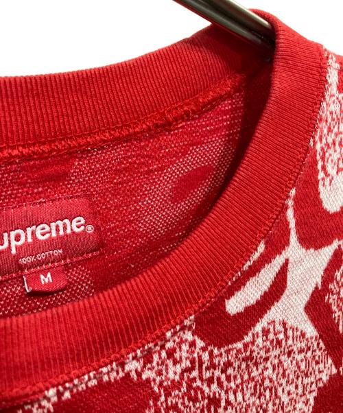 SUPREME（シュプリーム）Supreme (シュプリーム) Scatter Text Crewneck レッド サイズ:Mの古着・服飾アイテム