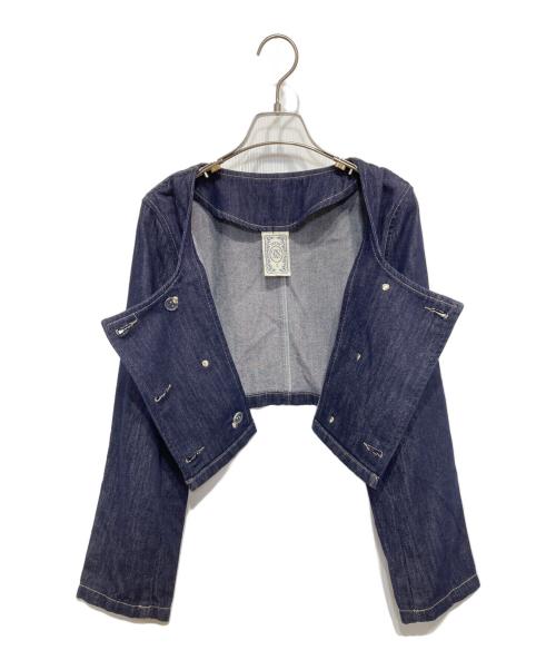 Tnewties（トゥエンティーズ）TNEWTIES (トゥエンティーズ) デニムダブルブレストトップス インディゴ サイズ:Sの古着・服飾アイテム