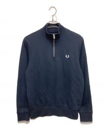 FRED PERRY（フレッドペリー）の古着「ハーフジップスウェット」｜ネイビー