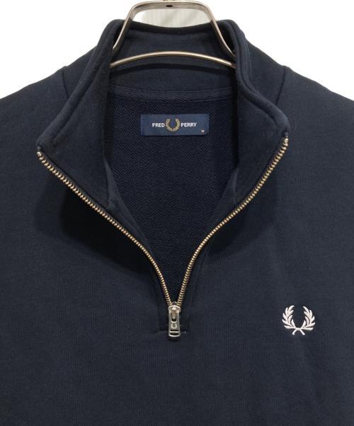 FRED PERRY（フレッドペリー）FRED PERRY (フレッドペリー) ハーフジップスウェット ネイビー サイズ:Mの古着・服飾アイテム