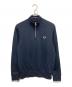 FRED PERRY（フレッドペリー）の古着「ハーフジップスウェット」｜ネイビー