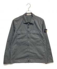 STONE ISLAND（ストーンアイランド）の古着「ガーメントダイスーピマコットンストレッチツイルシャツブルゾン」｜グレー